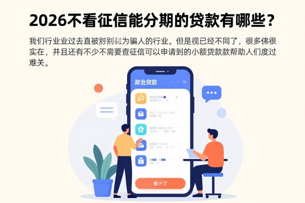 2026不看征信能分期的贷款有哪些？这5个秒批借款APP无视征信超顺心