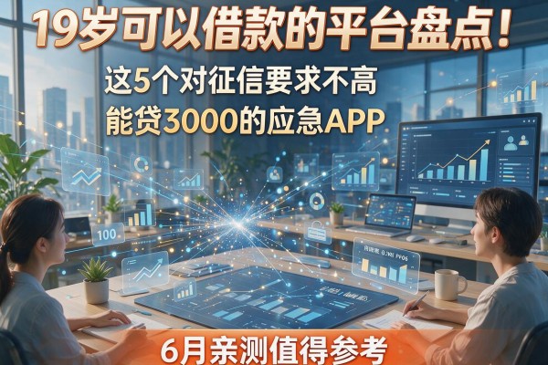 19岁可以借款的平台盘点!这5个对征信要求不高、能贷3000的应急APP,6月亲测值得参考
