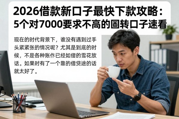 2026借款新口子最快下款攻略：5个对7000要求不高的周转口子速看