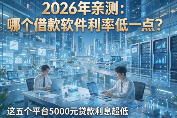 2026年亲测：哪个借款软件利率低一点？这五个平台5000元贷款利息超低