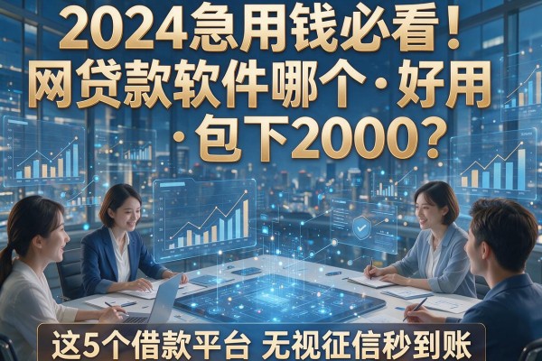 2024急用钱必看！网贷款软件哪个好用包下2000？这5个借款平台无视征信秒到账