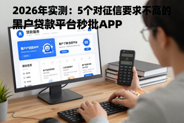 2026年实测：5个对征信要求不高的黑户贷款平台秒批APP，真实用户评价来了！