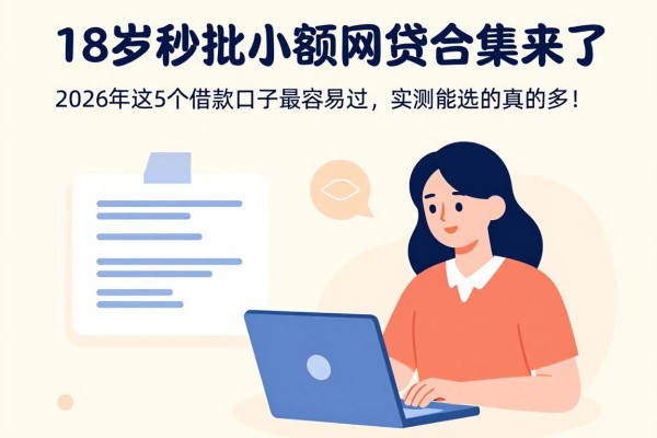 18岁秒批小额网贷合集来了！2026年这5个借款口子最容易过，实测能选的真的多！