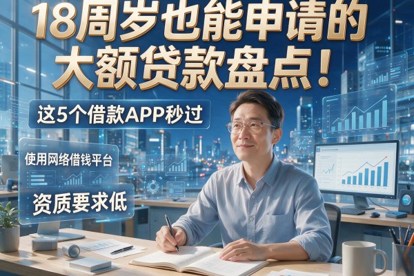 18周岁也能申请的大额贷款盘点！这5个借款APP秒过、资质要求低