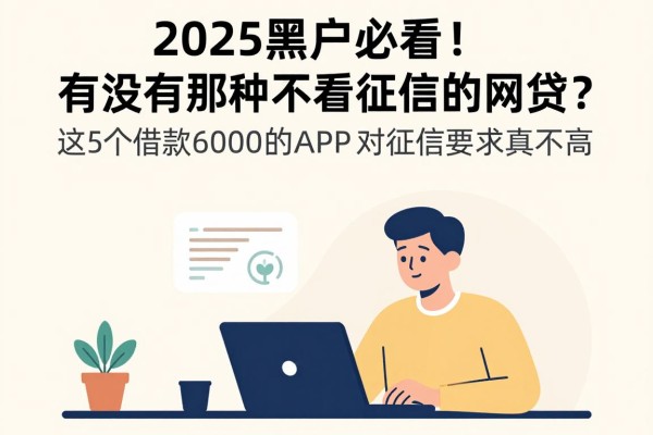2025黑户必看!有没有那种不看征信的网贷?这5个借款6000的APP对征信要求真不高