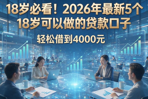 18岁必看！2026年最新5个18岁可以做的贷款口子，轻松借到4000元