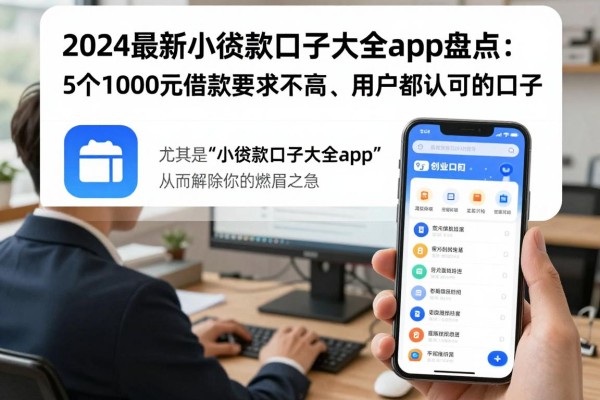 2024最新小额贷款口子大全app盘点：5个1000元借款要求不高、用户都认可的口子