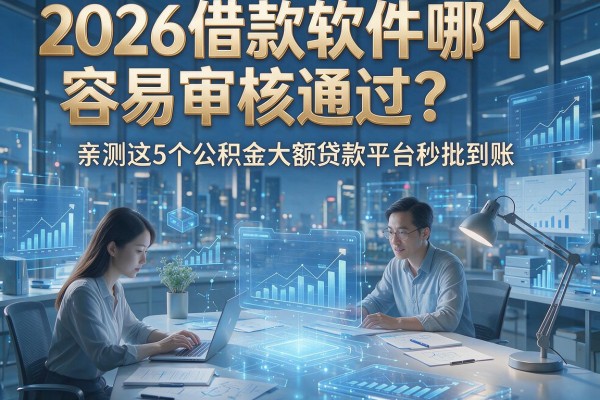 2026借款软件哪个容易审核通过？亲测这5个公积金大额贷款平台秒批到账