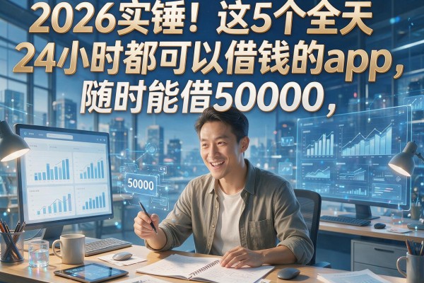 2026实锤!这5个全天24小时都可以借钱的app,随时能借50000