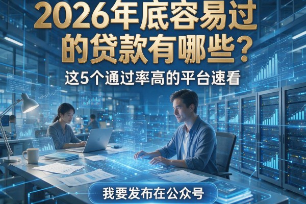 2026年底容易过的贷款有哪些?这5个通过率高的平台速看!