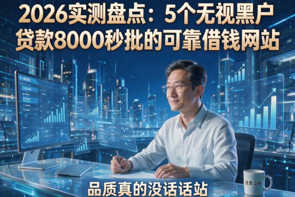 2026实测盘点:5个无视黑户、贷款8000秒批的可靠借钱网站,品质真的没话说!