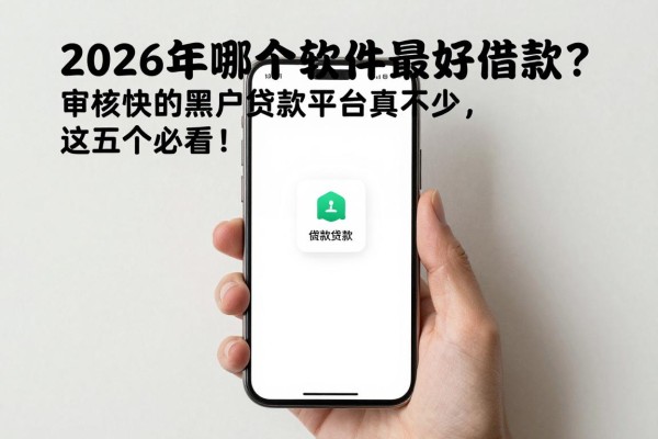 2026年哪个软件最好借款?审核快的黑户贷款平台真不少,这五个必看!
