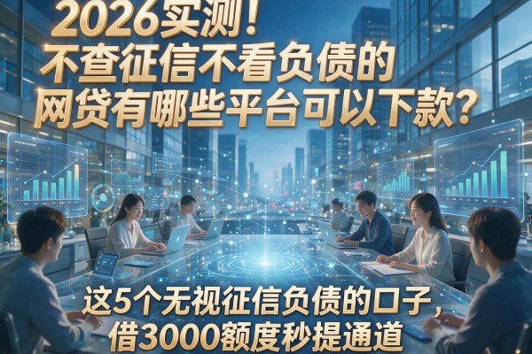 2026实测!不查征信不看负债的网贷有哪些平台可以下款?这5个无视征信负债的口子,借3000额度秒提通道!
