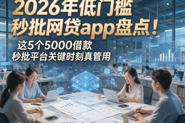 2026年低门槛秒批网贷app盘点！这5个5000借款秒批平台关键时刻真管用