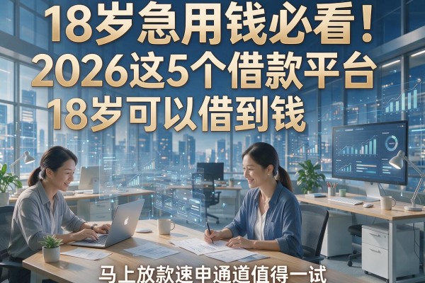 18岁急用钱必看！2026这5个借款平台18岁可以借到钱，马上放款速申通道值得一试
