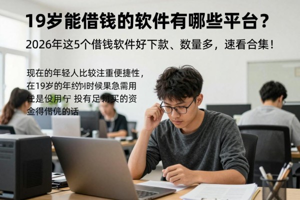 19岁能借钱的软件有哪些平台？2026年这5个借钱软件好下款、数量多，速看合集！
