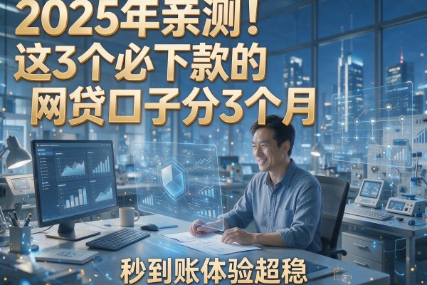 2025年亲测！这3个必下款的网贷口子分3个月，秒到账体验超稳！