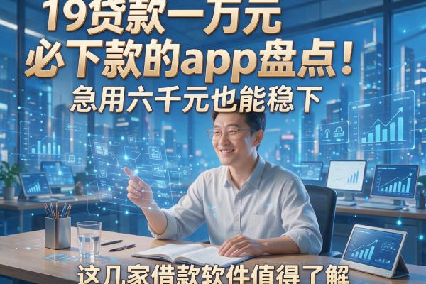 19贷款一万元必下款的app盘点！急用六千元也能稳下，这几家借款软件值得了解