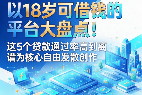 18岁可借钱的平台大盘点！这5个贷款通过率高到离谱