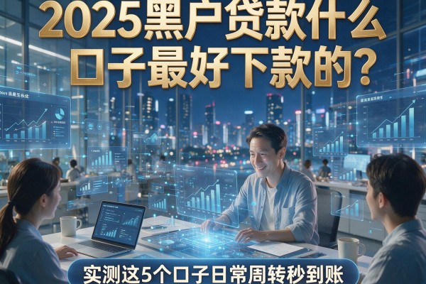 2025黑户贷款什么口子最好下款的？实测这5个口子日常周转秒到账！