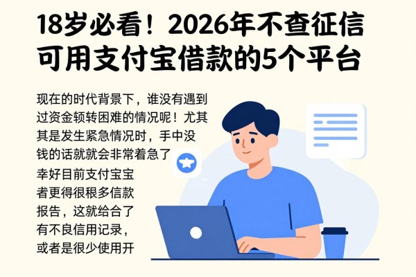 18岁必看!2026年不查征信可用支付宝借款的5个平台,借钱成功率高