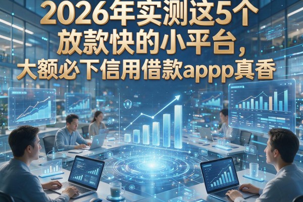 2026年实测这5个放款快的小平台,大额必下信用借款app真香!