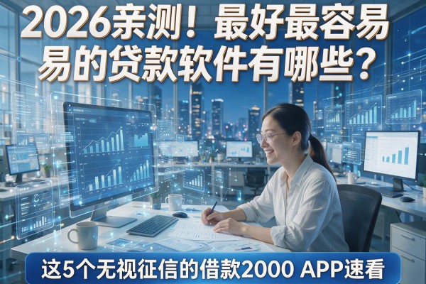 2026亲测！最好最容易的贷款软件有哪些？这5个无视征信的借款2000 APP速看