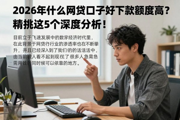 2026年什么网贷口子好下款额度高?精挑这5个深度分析!
