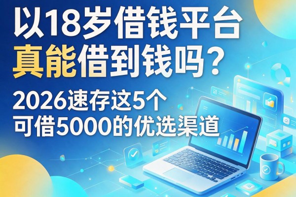 18岁借钱平台真能借到钱吗？2026速存这5个可借5000的优选渠道