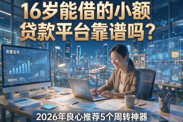 16岁能借的小额贷款平台靠谱吗？2026年良心推荐5个周转神器