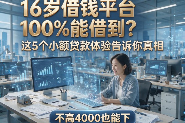16岁借钱平台100%能借到?这5个小额贷款体验告诉你真相,要求不高4000也能下!