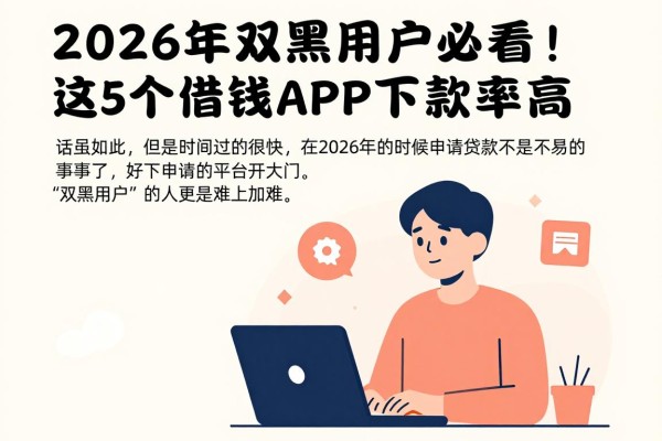 2026年双黑用户必看！这5个借钱APP下款率高，好申请的平台都在这了