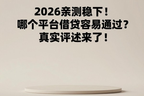 2026亲测稳下!哪个平台借贷容易通过?真实评述来了!