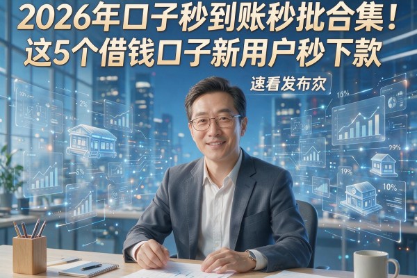2026年口子秒到账秒批合集!这5个借钱口子新用户秒下款,速看
