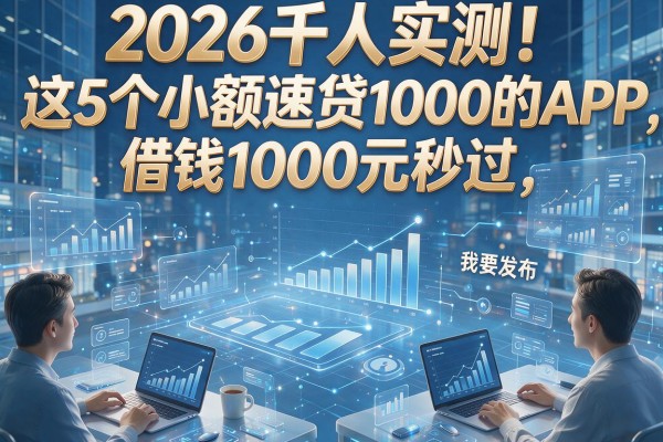 2026千人实测!这5个小额速贷1000的APP,借钱1000元秒过