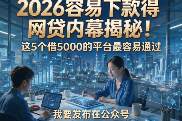 2026容易下款得网贷内幕揭秘！这5个借5000的平台最容易通过