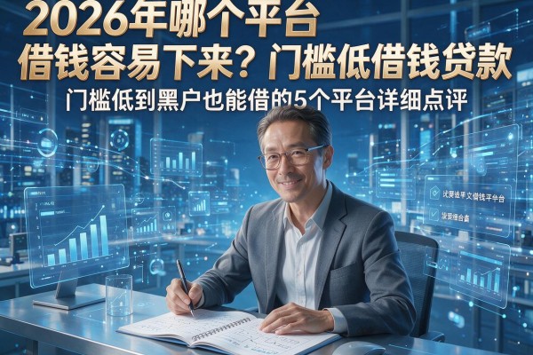 2026年哪个平台借钱容易下来?门槛低到黑户也能借的5个平台详细点评!