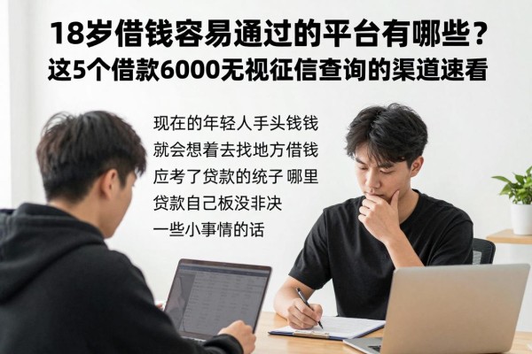 18岁借钱容易通过的平台有哪些?这5个借款6000无视征信查询的渠道速看