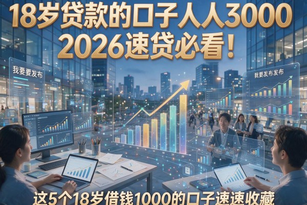 18岁贷款的口子人人3000,2026速贷必看!这5个18岁借钱1000的口子速速收藏