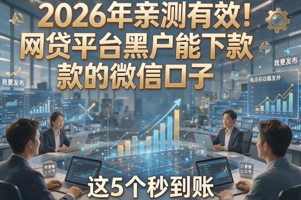 2026年亲测有效!网贷平台黑户能下款的微信口子,这5个秒到账