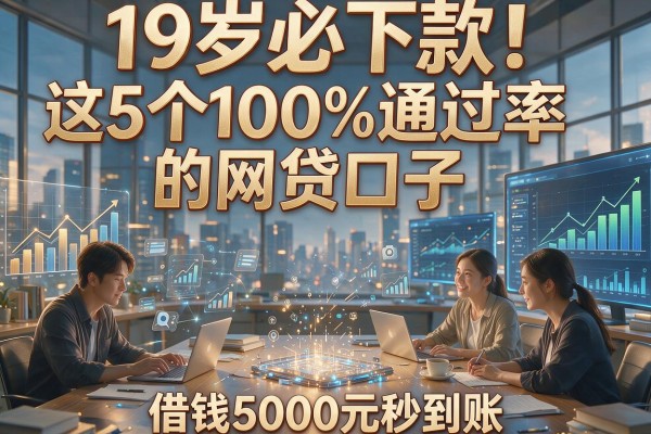 19岁必下款!这5个100%通过率的网贷口子,借钱5000元秒到账