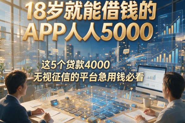 18岁就能借钱的APP人人5000,这5个贷款4000无视征信的平台急用钱必看