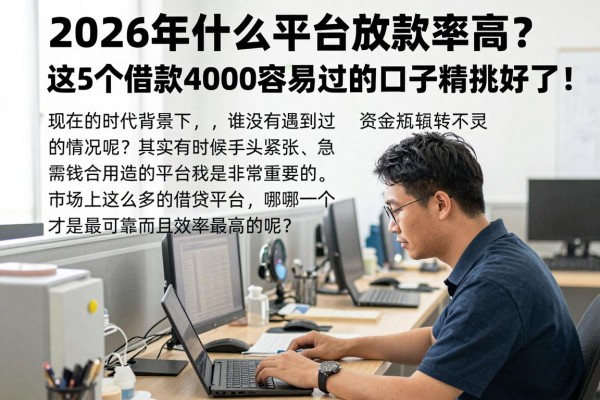 2026年什么平台放款率高?这5个借款4000容易过的口子精挑好了!