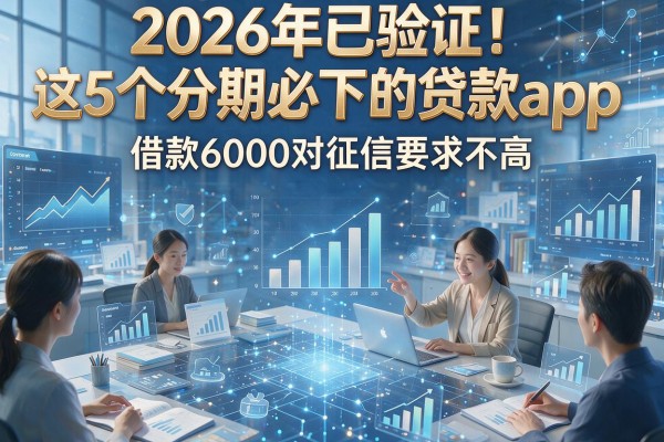 2026年已验证！这5个分期必下的贷款app，借款6000对征信要求不高