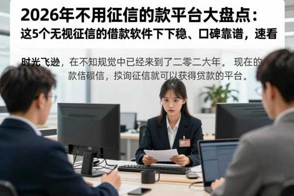 2026年不用征信的贷款平台大盘点：这5个无视征信的借款软件下款稳、口碑靠谱，速看！