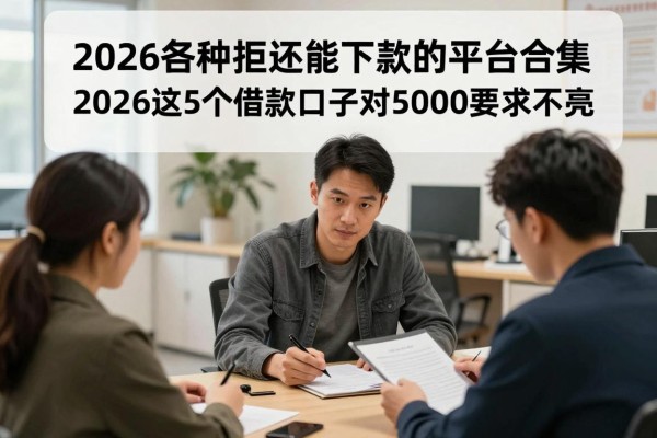 2026各种拒还能下款的平台合集!2026这5个借款口子对5000要求不高