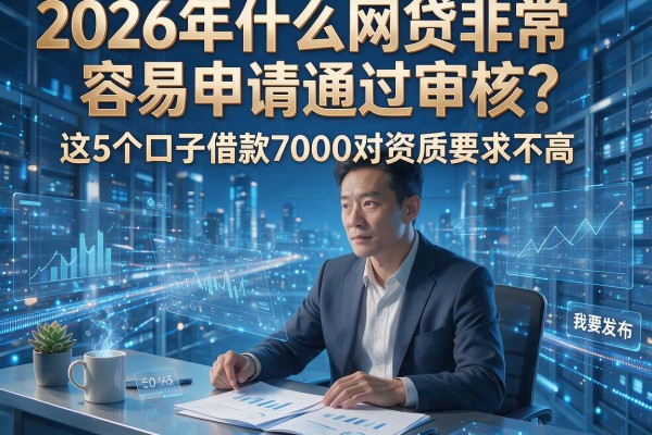 2026年什么网贷非常容易申请通过审核?这5个口子借款7000对资质要求不高