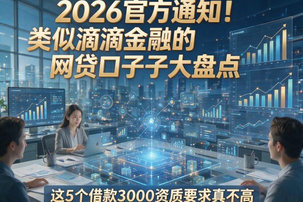 2026官方通知!类似滴滴金融的网贷口子大盘点,这5个借款3000资质要求真不高