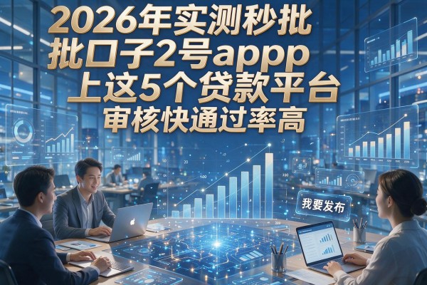 2026年实测秒批口子2号app上这5个贷款平台，审核快通过率高！