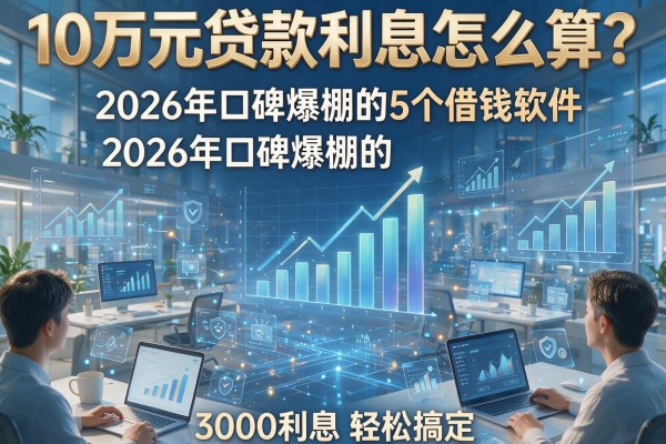 10万元贷款利息怎么算?2026年口碑爆棚的5个借钱软件,3000利息轻松搞定